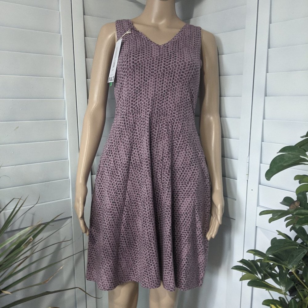 NWT Pact Snake Skin Purple Dress S